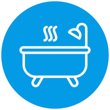 Küvet. Web simgesi basit illüstrasyon