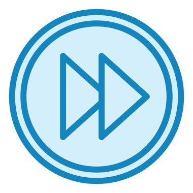 Hızlı ileri modern simge vektör illüstrasyonu  