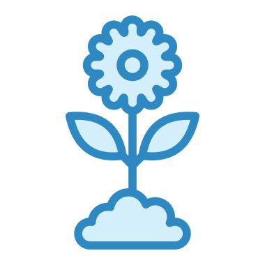 Bahar Ağı simgesi basit illüstrasyon