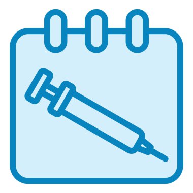 Şırınga. Web simgesi basit tasarım