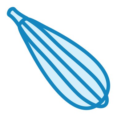 Luffa simge vektör illüstrasyonu 