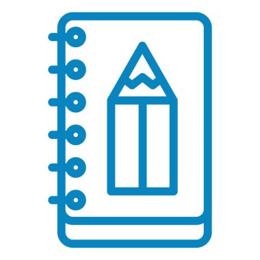 Kalem. Web simgesi basit illüstrasyon