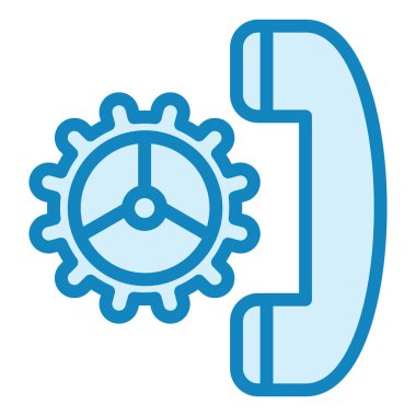 Modern simge vektör illüstrasyonu Telefon Ayarlanıyor  