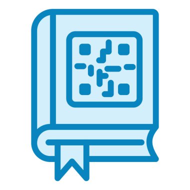 qr kod simgesi vektör çizimi