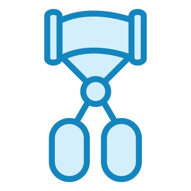 Kirpik Curler modern ikon vektör çizimi 