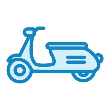 scooter modern simge vektör çizimi 