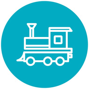 tren simgesi vektör illüstrasyonu