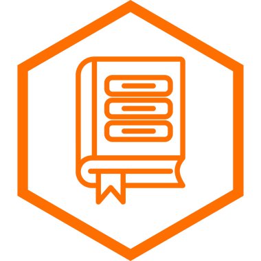 kitap simgesi, vektör illüstrasyonu