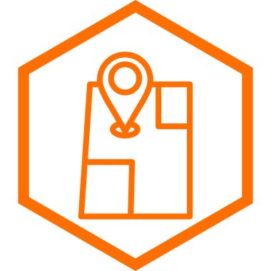 konum. Web simgesi basit illüstrasyon