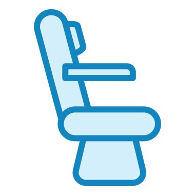 Pilot koltuğu. Web simgesi basit illüstrasyon 