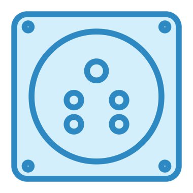 Soket modern simge vektör illüstrasyonu