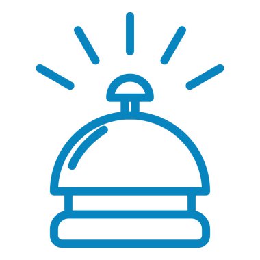 Otel Cloche simge vektörü.