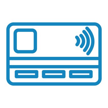 Kredi kartı vektör resimleme simgesi