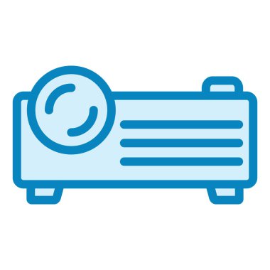 Projektör. Web simgesi basit tasarım 
