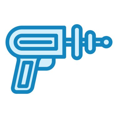 Uzay Silahı modern ikon vektör illüstrasyonu