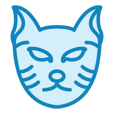 kedi modern simge vektör illüstrasyonu 