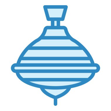 Dönen Üst simgesinin vektör illüstrasyonu