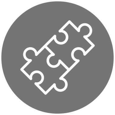 Bulmaca. Web simgesi basit illüstrasyon