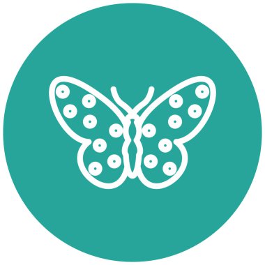 Kelebek. Web simgesi basit illüstrasyon