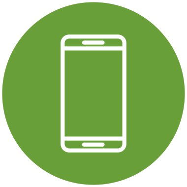 Cep telefonu simgesi, vektör illüstrasyonu