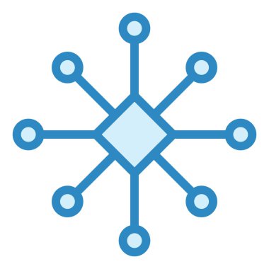 Molekül. Web simgesi basit illüstrasyon