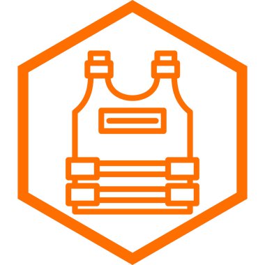 Bir itfaiyeci simgesinin vektör çizimi