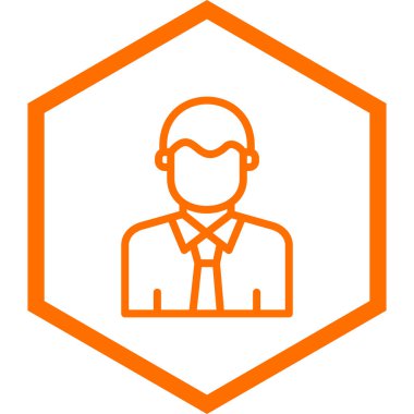 iş adamı simgesi vektör illüstrasyonu