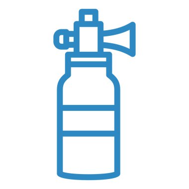Yangın söndürücüsü. Basit resimleme