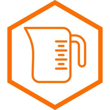 Su sürahi simgesi. Vektör çizim