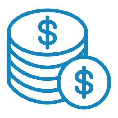 Dolar sikkeleri. Basit tasarım