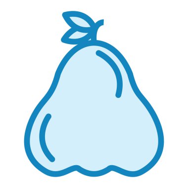 Gül elma ikonu vektör illüstrasyonu 