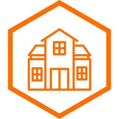 ev inşa simgesi, vektör illüstrasyonu