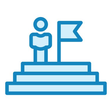 Rol modeli. Web simgesi vektör illüstrasyonu 