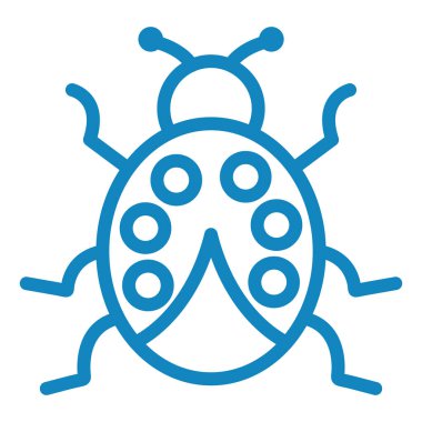 Böcek. Web simgesi basit illüstrasyon