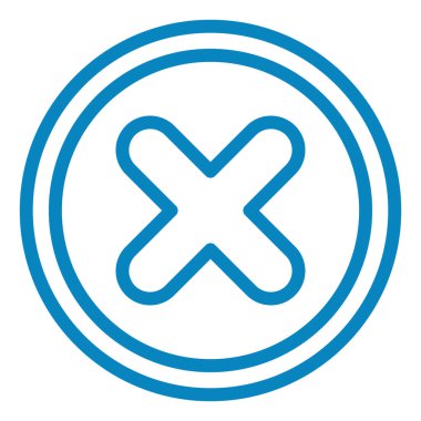 İptal et. Web simgesi basit illüstrasyon