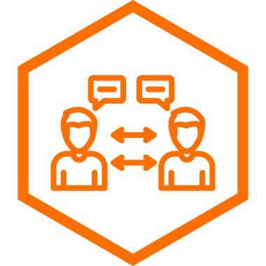 İnsan simgesinin vektör illüstrasyonu