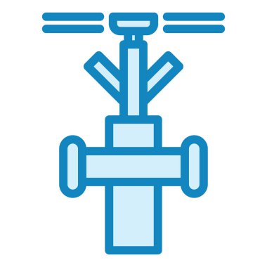 Fıskiye modern simge vektör illüstrasyonu  