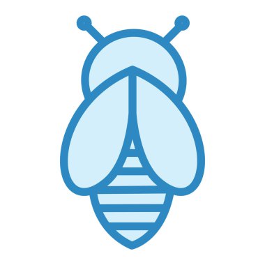 Arı, web simgesi vektör illüstrasyonu