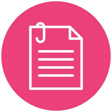 Belge. Web simgesi basit illüstrasyon