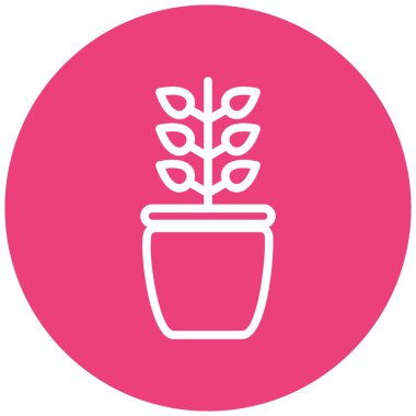 bitki modern ikon vektör illüstrasyonu