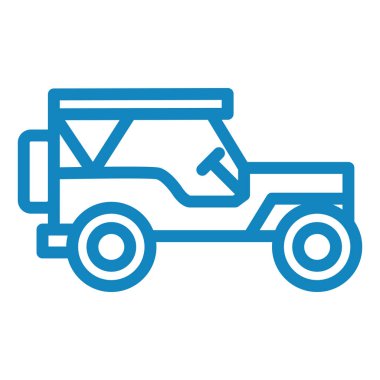 araba simgesi vektör illüstrasyonu