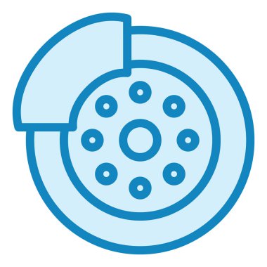 Fren diski. Web simgesi basit illüstrasyon