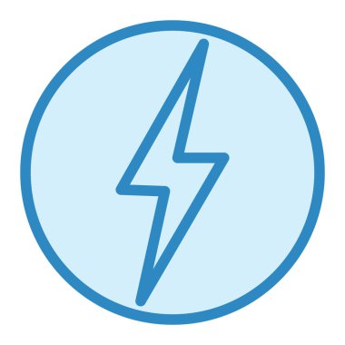 Yıldırım. Web simgesi basit illüstrasyon