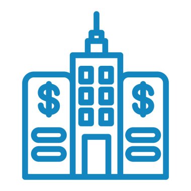 Bina. Web simgesi vektör illüstrasyonu