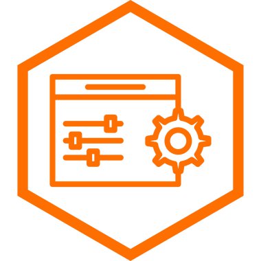 seo modern simgesinin vektör illüstrasyonu