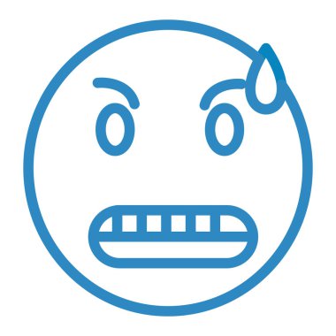 Üzgün surat. Web simgesi