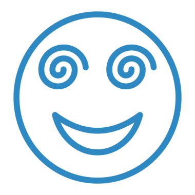 gülen yüz simgesi, vektör illüstrasyonu