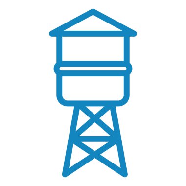 Su tankı simgesi, vektör illüstrasyonu basit tasarım