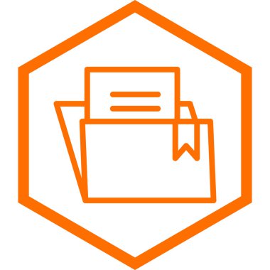 Dosya belgesi simgesinin vektör illüstrasyonu