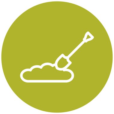 Kazıyorum. Web simgesi basit illüstrasyon